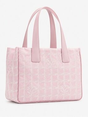 CHANEL CC logo Pink Tote